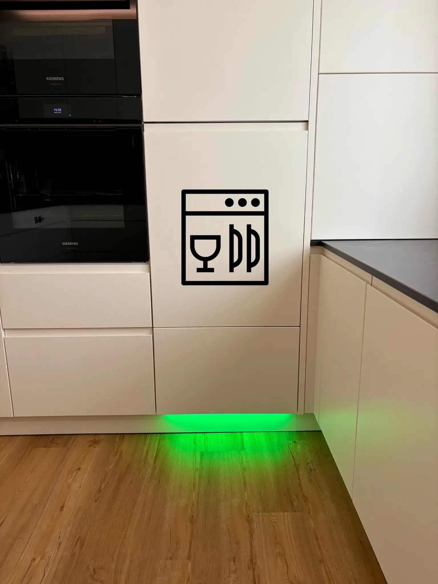 LED Küche mit Icons
